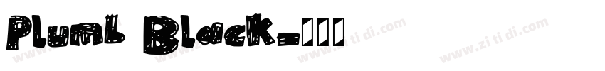 Plumb Black字体转换